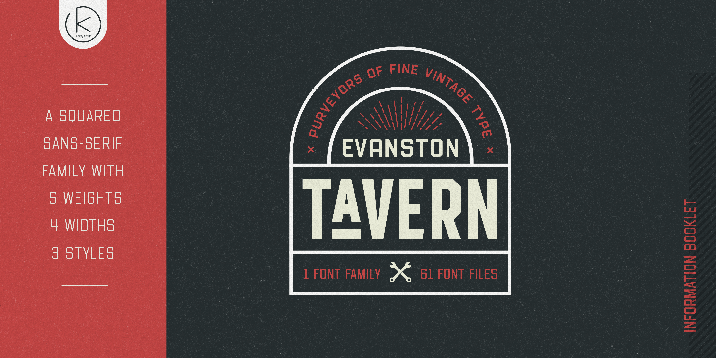 Пример шрифта Evanston Tavern 1826 Light Inline